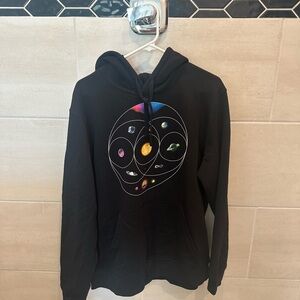COLDPLAY Black Hoodie MUSIC OF THE SPHERES
